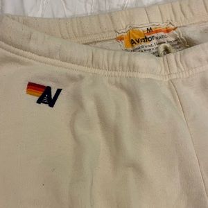 White Aviator Nation Sweats